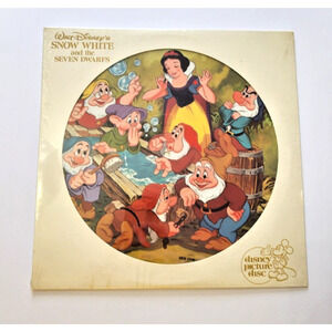 Walt Disney Snow White & the Seven Dwarfs Soundtrack Picture Disc LP Sealed 1980